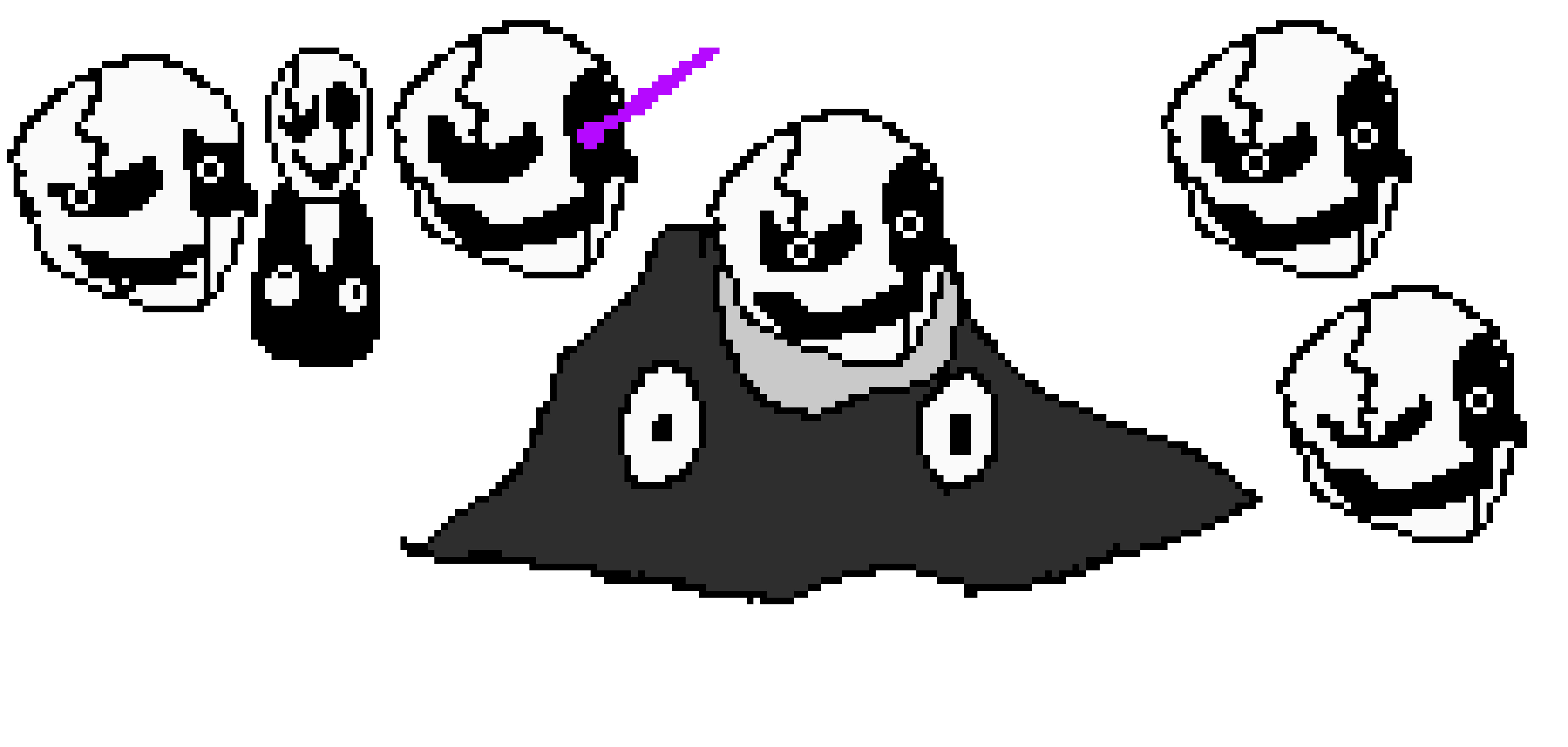 [9664c4] W.D. Gaster overworld, battle and text box sprite