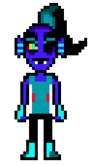 [9664c4]  AdventureTale (my au) undyne overwold sprite