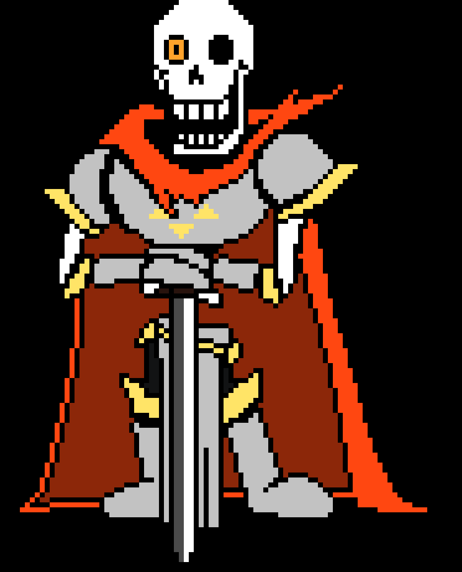 [af4498] No Mercy/Royal Guard Papyrus Sprite.