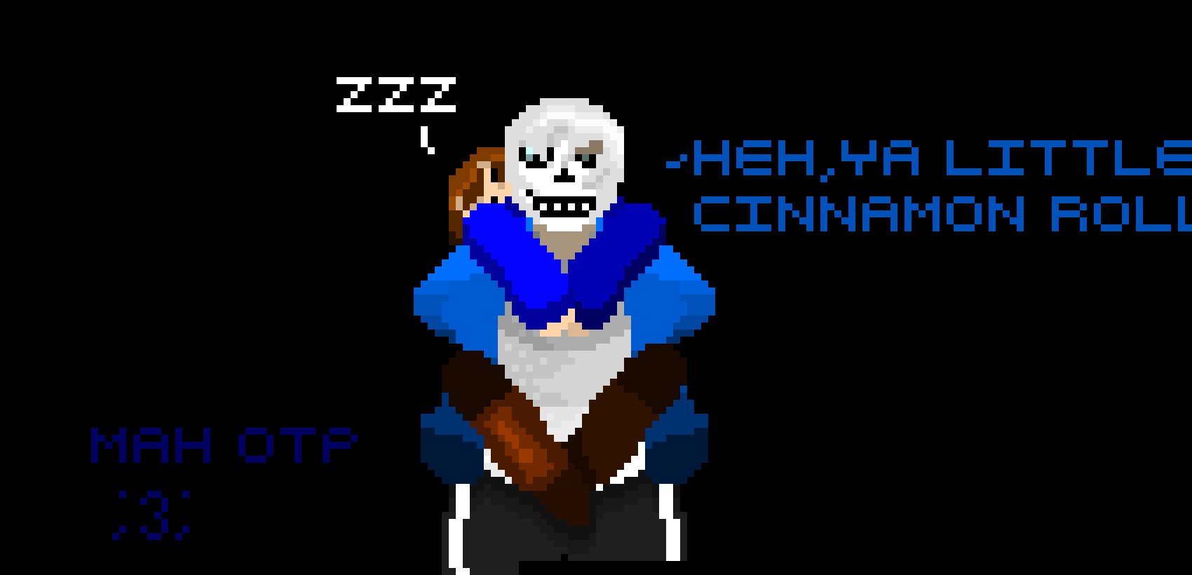 [9664c4] Pixel art - Sans x Frisk