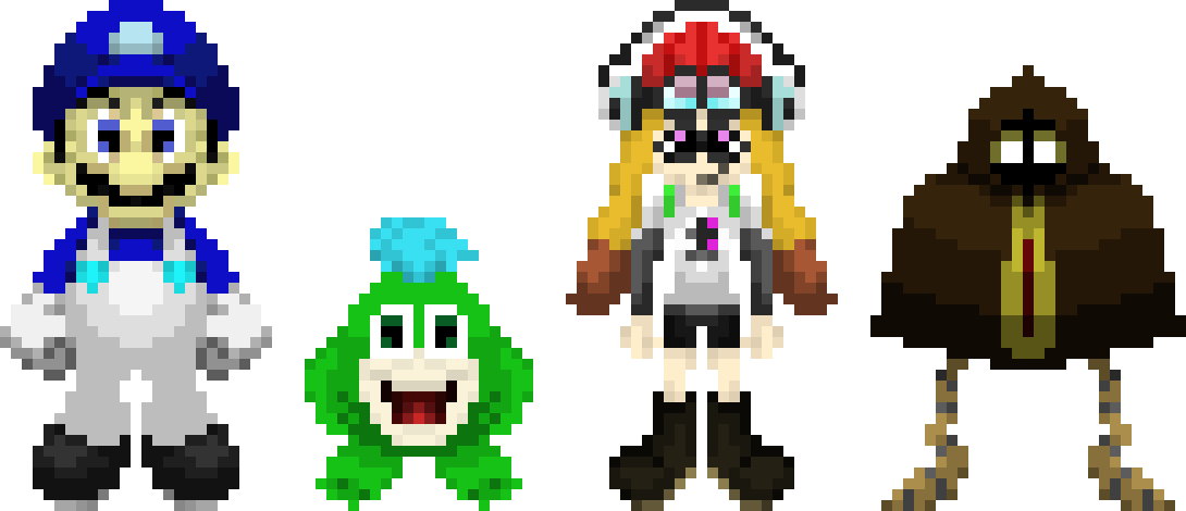 [9664c4] M&L Worlds Collide - SMG4 Characters - APL
