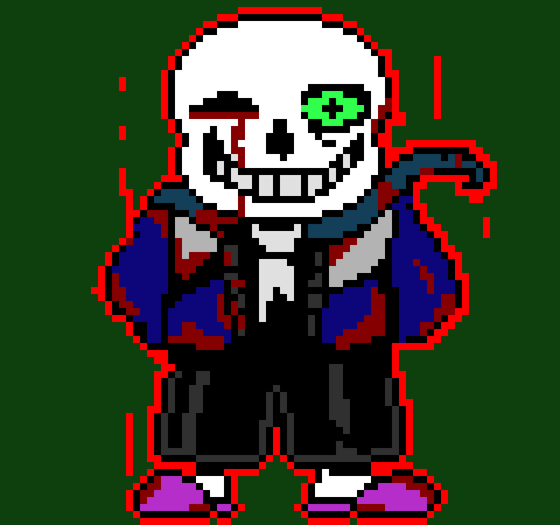[9664c4] My Sans AU again, He has gone through over 500 genocide routes