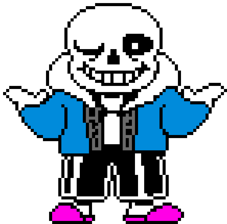 Sans Shrugging Sprite (Colored!) (KamuiSenketsu)