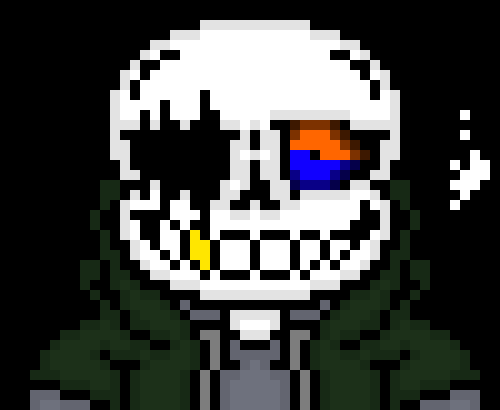 [57dac4] *counters with a blaster of his own and surround him with bones, firing them all at him*