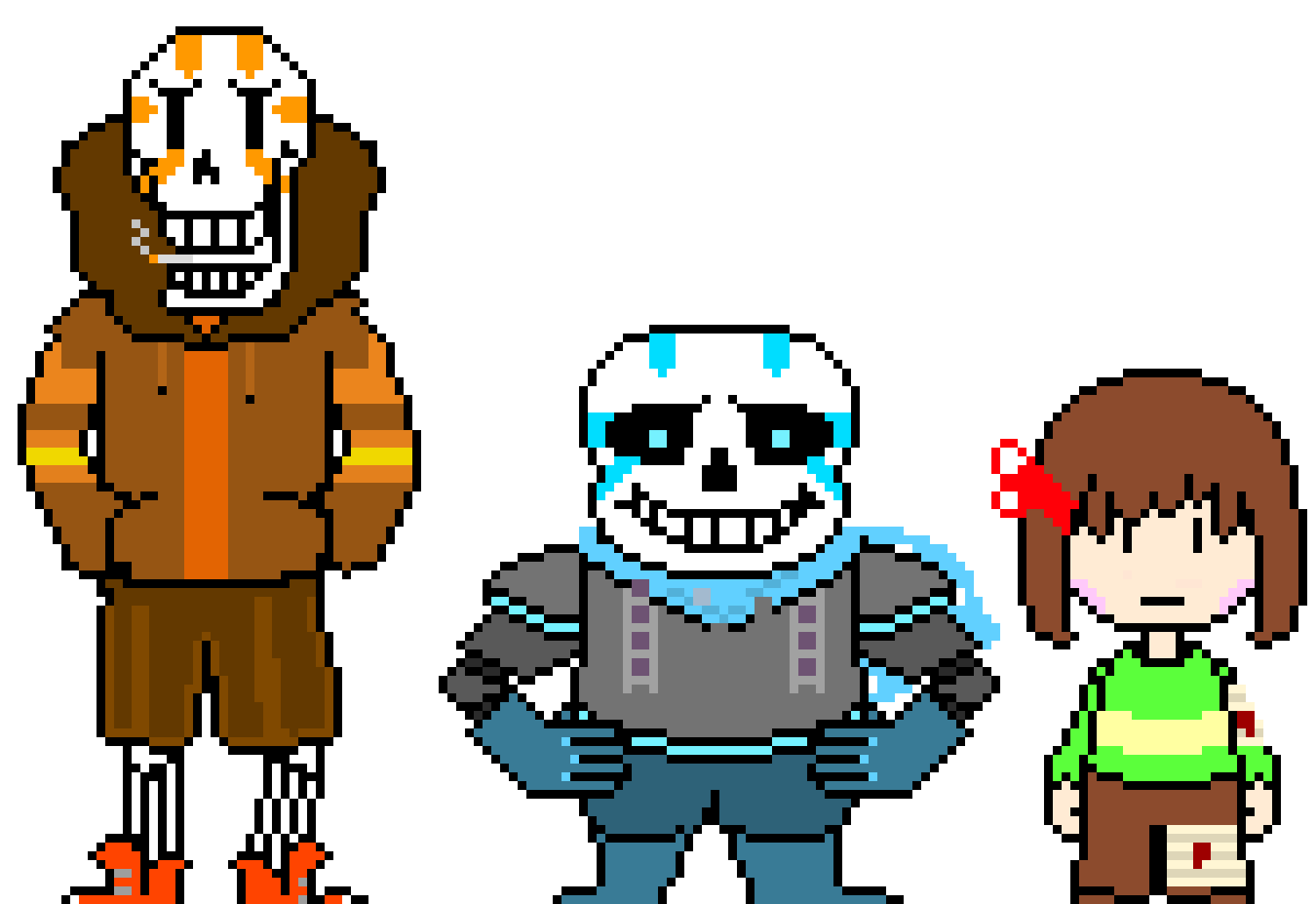 [9664c4] GZswap Papyrus, Sans, and Chara