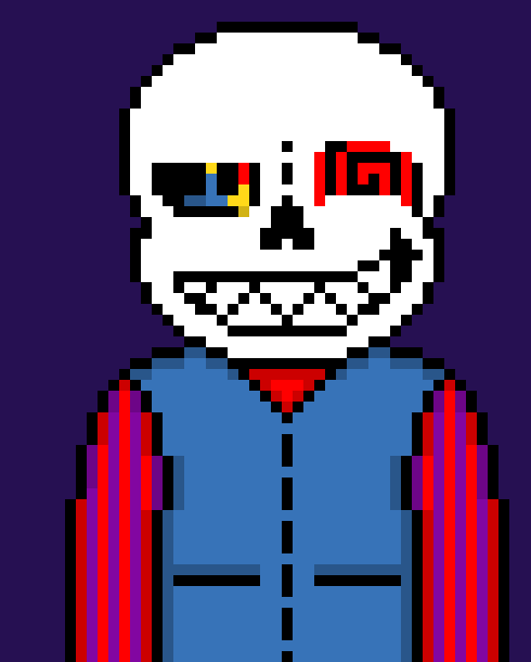 [71fafd] *snaps and cards go flying at the sans, cutting him all over*
