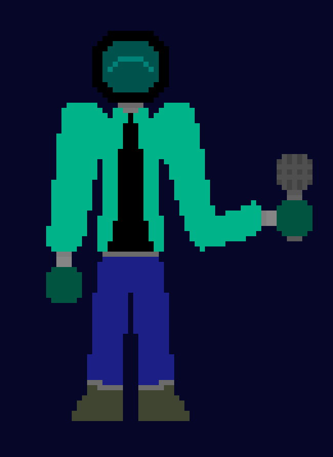 [25d002] Its gonna be easy, Just take control of the Person, Or just shoot `em Down. *He loads a Smg*