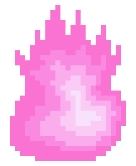 [3cce41] pink flame