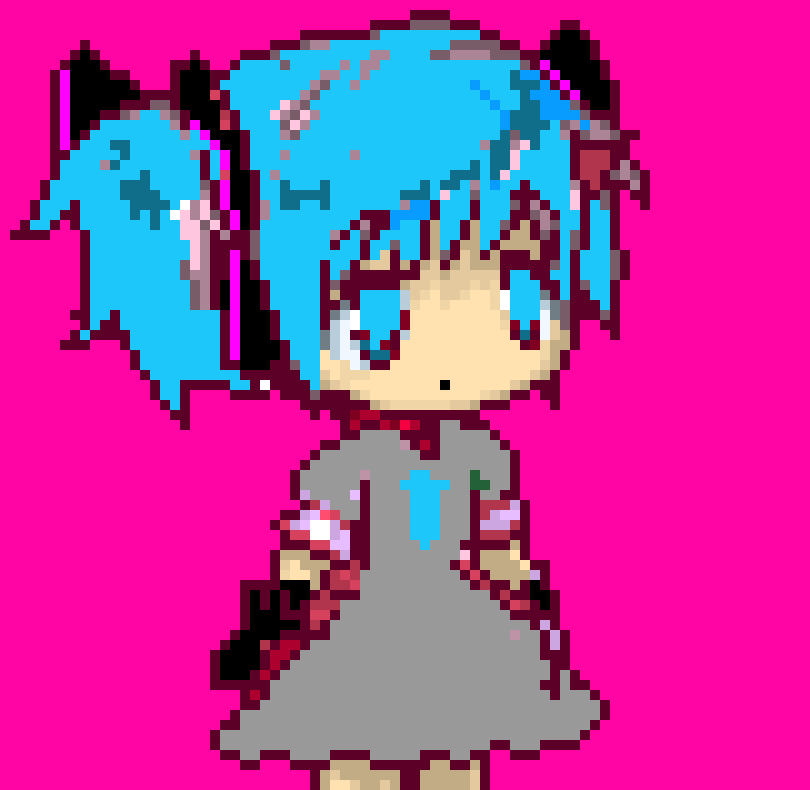 [c7c89d] Miku Pixel Art Sprite