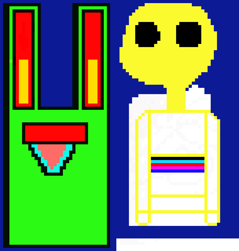 frog and alien 