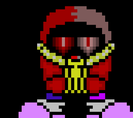 [b7db12] * jumps and a blaster appears from under as i jump and shot bones at killer, while jumping on them*