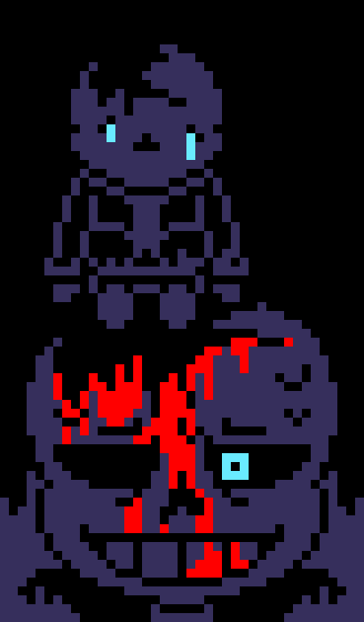 [7ce906] by the way... demented and smol demented are not father and son)) -HorrorTale Sans