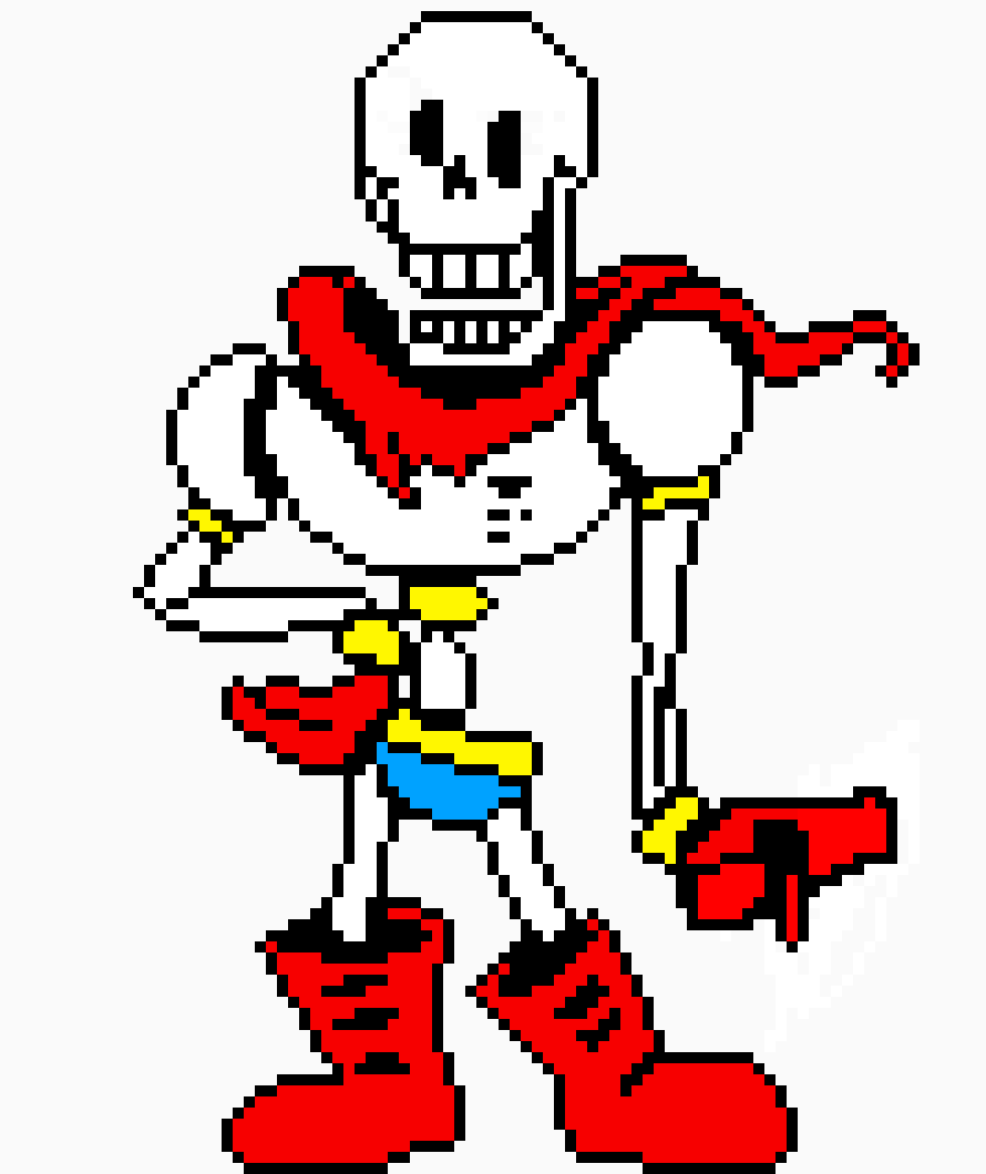 [5915ed] Undertale Papyrus sprite Scene 1