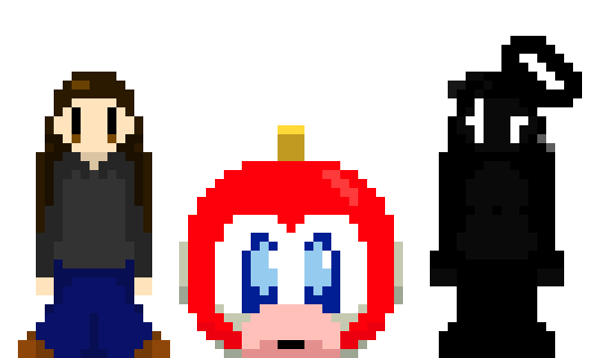 [d3c520] (( my head hurts, but i made more stylized sprites of some of my smaller sprites. ))