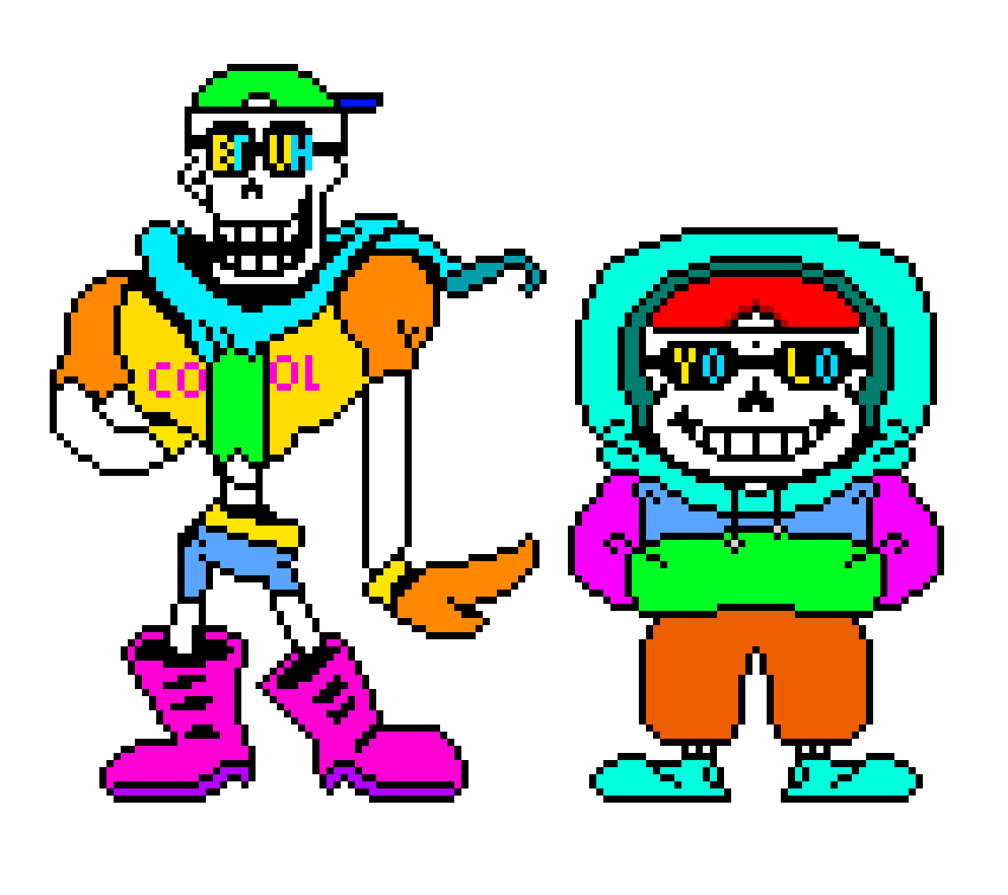 IJ!UnderFresh Sans And Papyrus Sprite