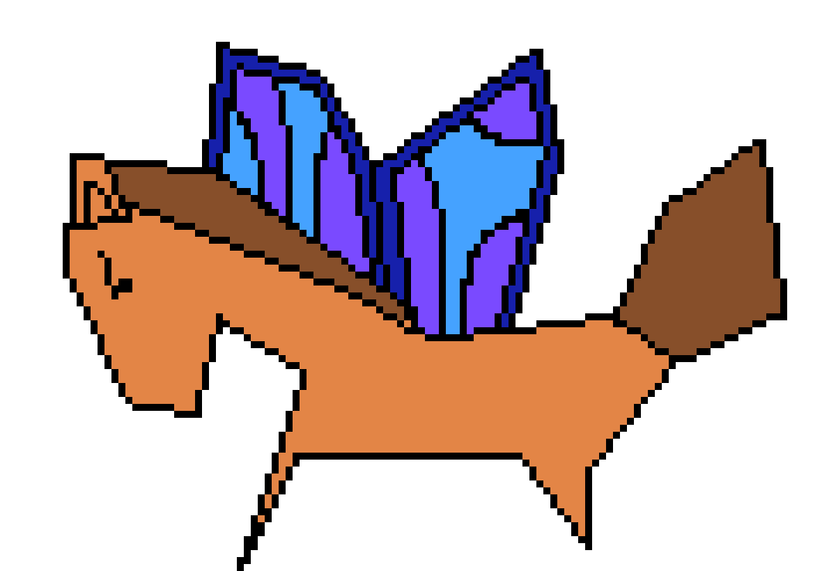 [bb24b4] An angry horse with butterfly wings