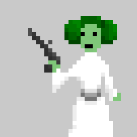 [9664c4] Broccolized Princess Leia #2 - shading