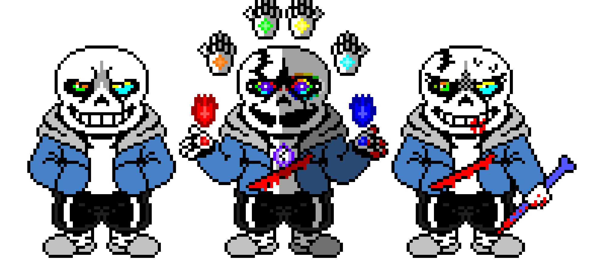 Undertale last breath hardmode Sans The Skeleton Battle Sprite V5