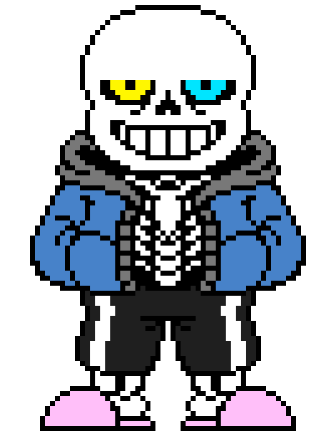 [1e5ebd] Undertale: HARD-MODE. Sans phase 1.