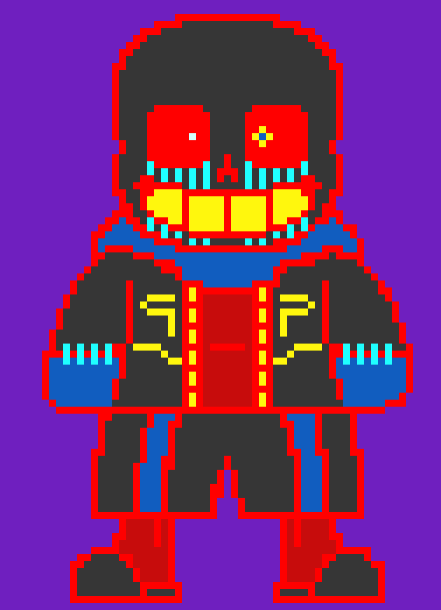 ...*starts going a bit crazy with the blasters but not* - seriouse ERROR!sans