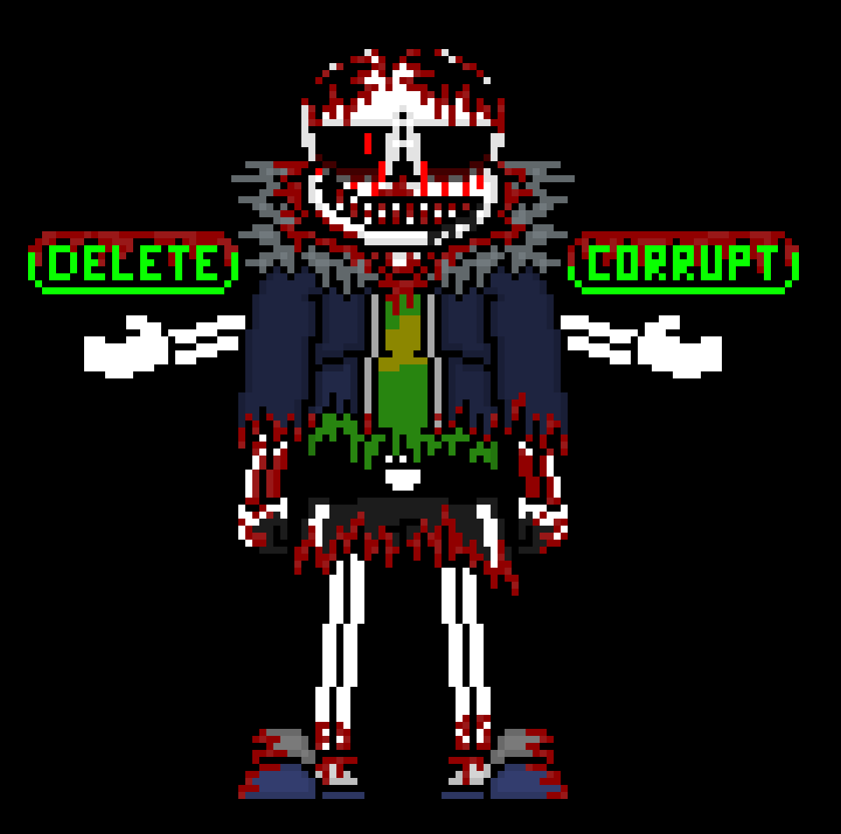 [57dac4] (i should probably remake this goon eventually) heheh, what should i do with you two (also didnt we say that like a fusion of Terror and Madness is one of Delete's greatest fears?)