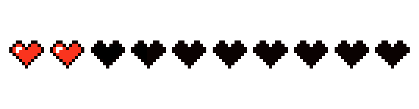 [64c037] Minecraft health bar. 