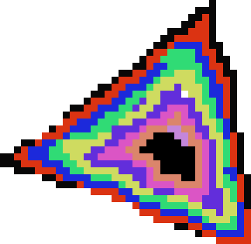 [9664c4] De's rainbow powers pixel art mod publish