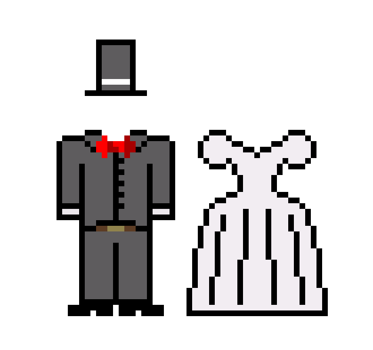 Bride and Groom Attire