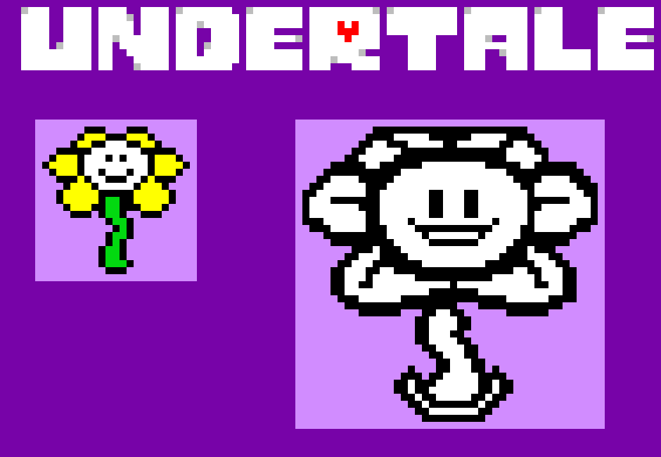 Undertale Flowey. Free for your editing