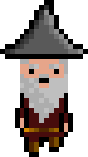[bb0007] Pixel Wizard Brown Walking AniF 2