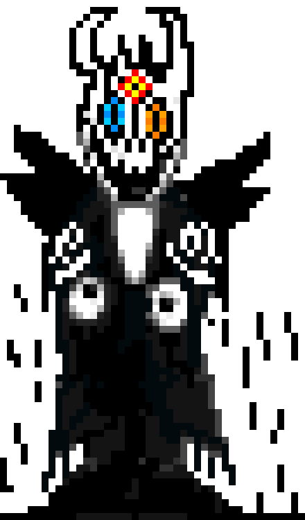 (corrupted undergroud)(dr w.d gaster)(improved sprite)