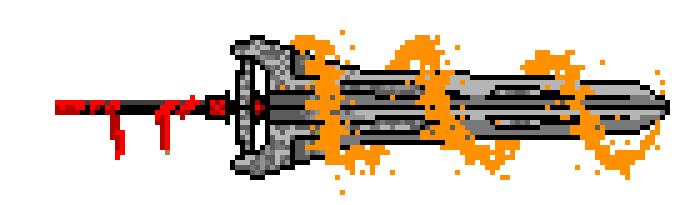 Flaming sword