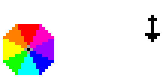 [0497f7] Spinning Wheel with arrow