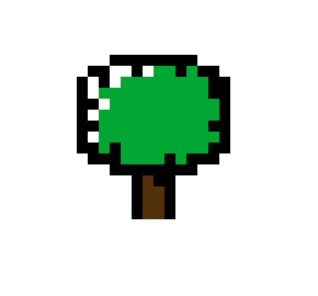 Pixel art tree