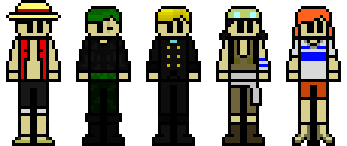 [02b5ce] Straw hat pirates (a few of them)