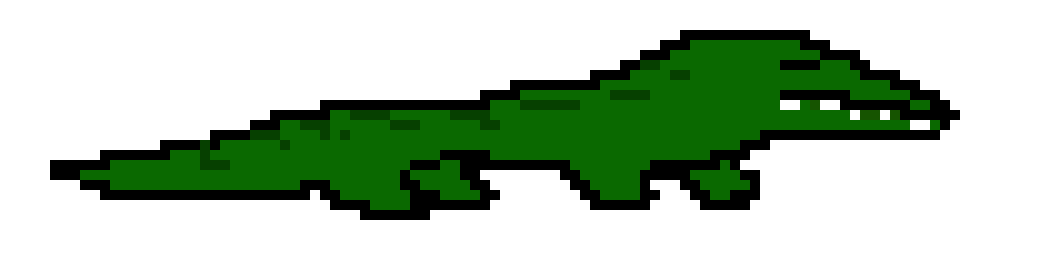[9664c4] alligator 1 mouth closed