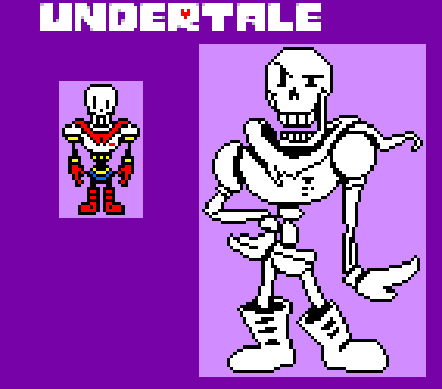 Undertale Papyrus. free for your editing
