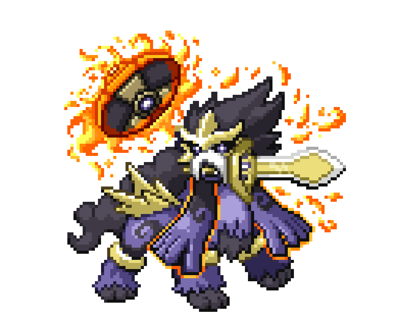 [2b734d] Aegislash fused with Entei