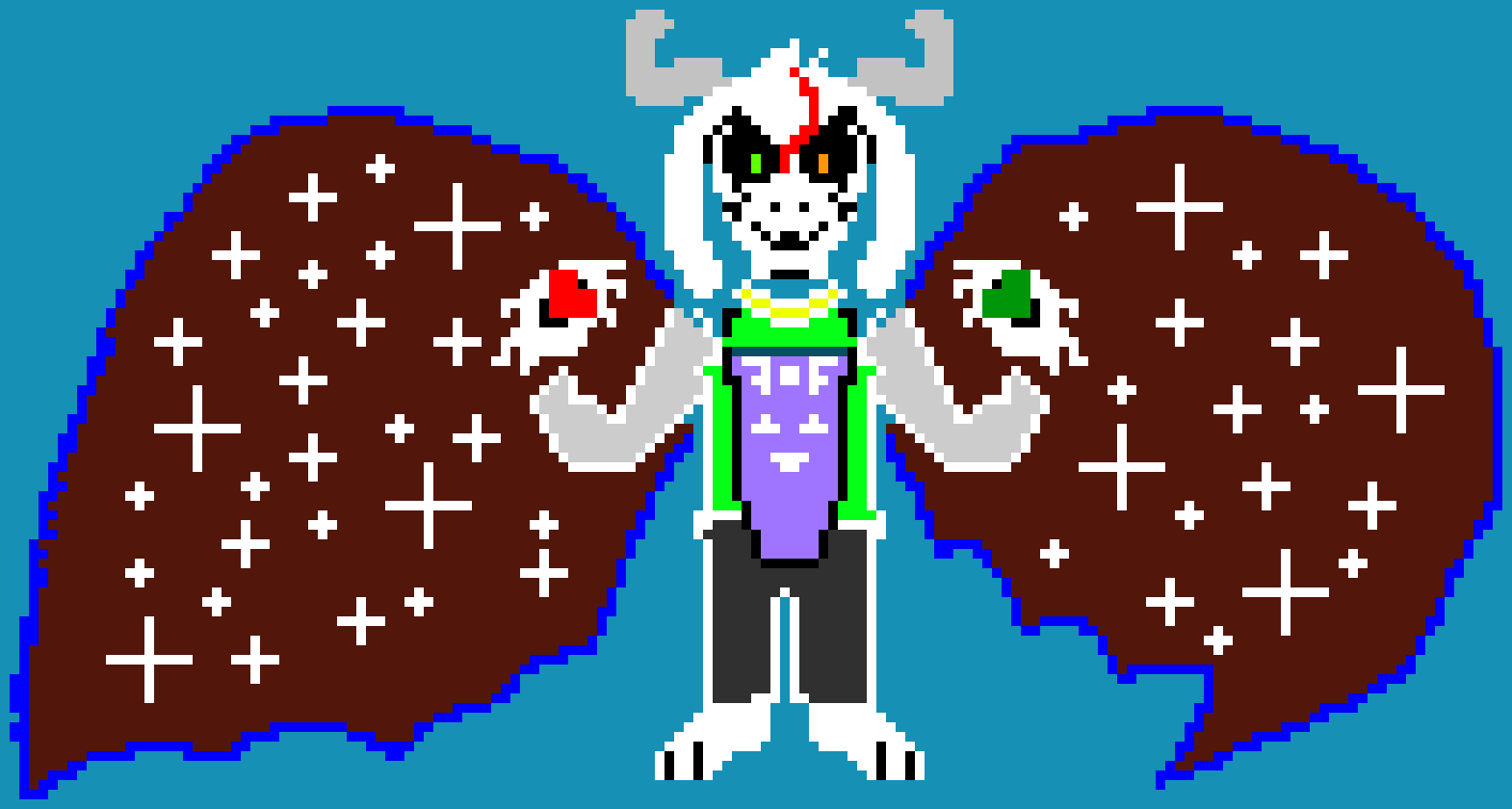 [9664c4] Asriel Nova colored battle sprite (geno) phase 2