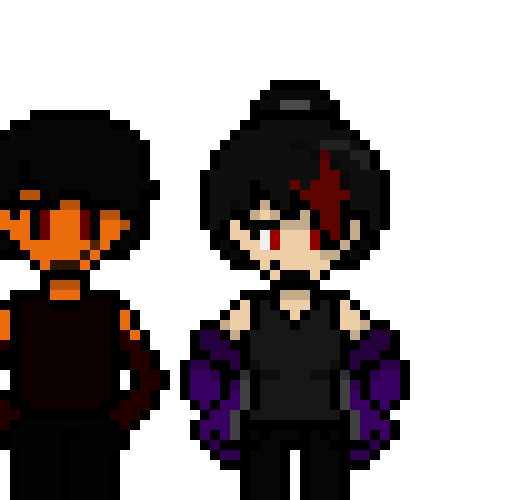 [b49466] Krimzor Eclipsious and Dahlia Crimsa-Vane (w/ Krimzor's jacket that he lended to her)