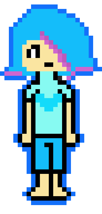 [9664c4] Undertale AU To Be Determined: Eme (Battle Sprite,COLORED)