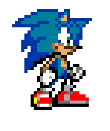 [9664c4] sonic pixel art fully finished