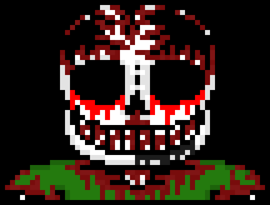 [e8cb42] im more than just a Horror, IM YOUR WORST TERROR!! *rips off madness' limbs and grabs him by the skull tears it in half then throws him onto a spikey bone on the ground that impales him*  