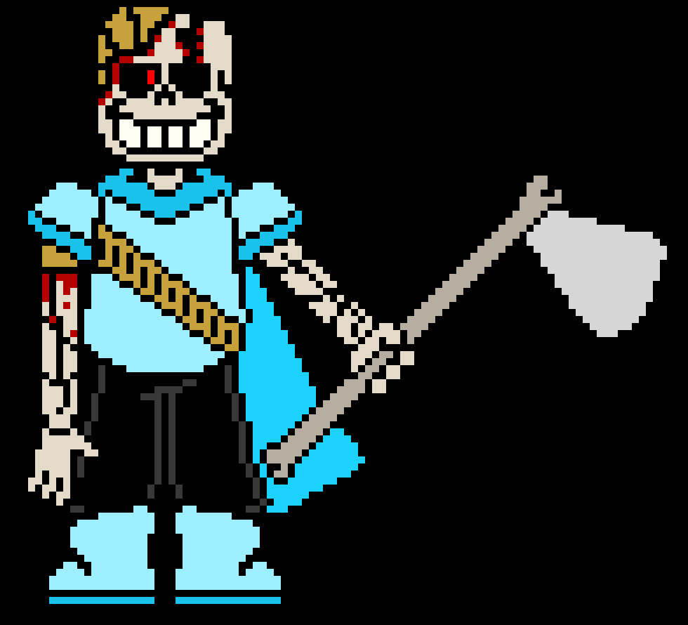 [96c78c] *Next to Omnosity Sans* Look man... you got to help us... those two are going to kill him *Points to red & green sans*