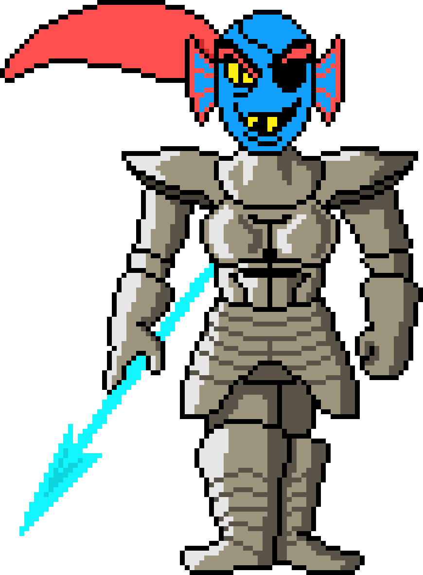 [d9bee6] Undertale Undyne (Colored)(transparent)