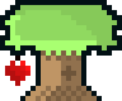 [e28e12] Heart-fruit Tree (green leaf variant)