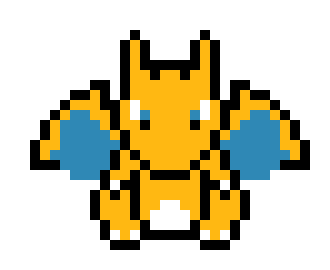 [9664c4] Charizard pixel art