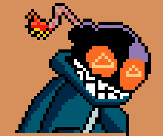 [4076f0] -https://www.youtube.com/watch?v=o5LoDIWrSzc plays...but...the music comes from him...symbols appear around the walls- -Whitty (cleetus