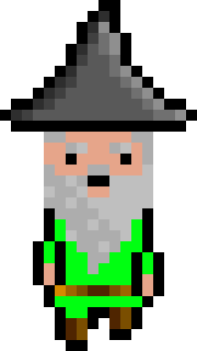 [bb0007] Pixel Wizard Lime Walking AniF2