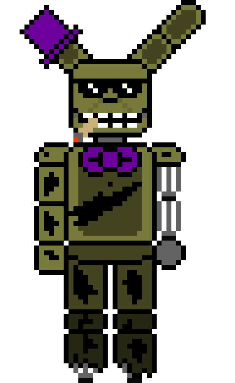 I changed my boi because I found this cool image( https://www.deviantart.com/unikittyplush/art/Springtrap-being-cool-877262662 )